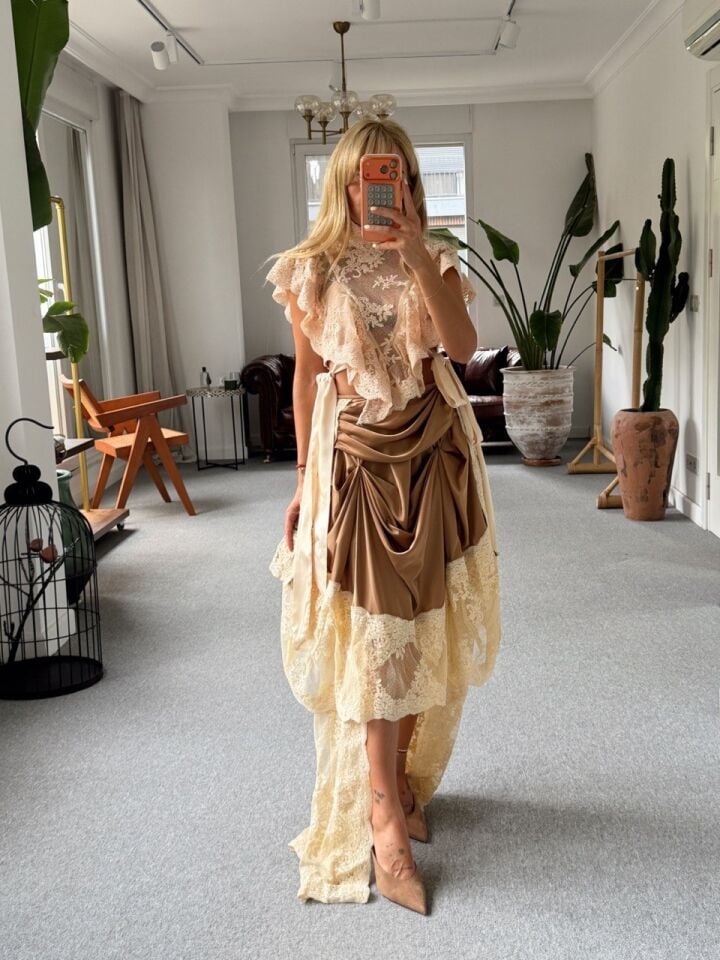 HYPNOTİC DRAPE İTHAL ETEK