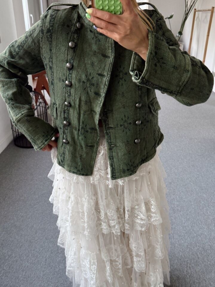 HAKİ JAKARLI İTHAL CEKET