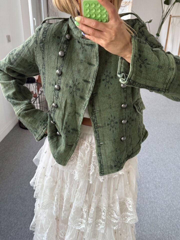 HAKİ JAKARLI İTHAL CEKET