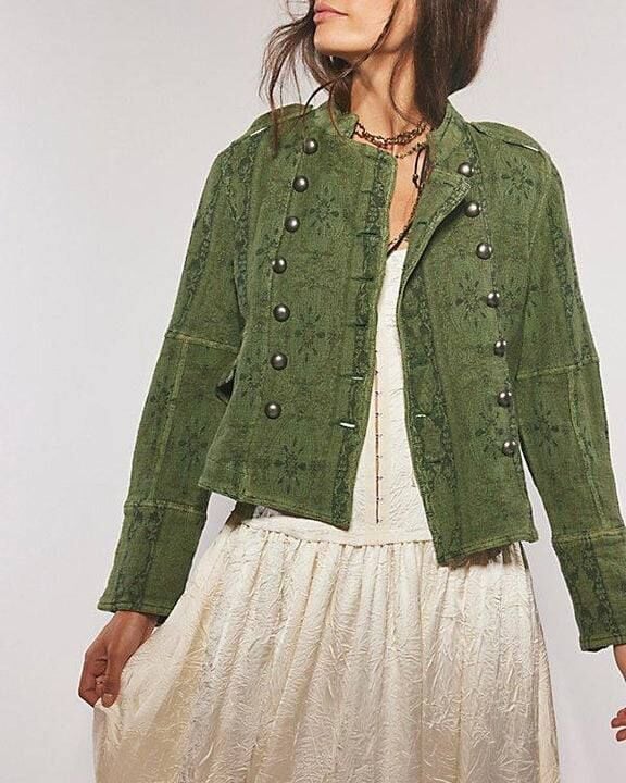 HAKİ JAKARLI İTHAL CEKET