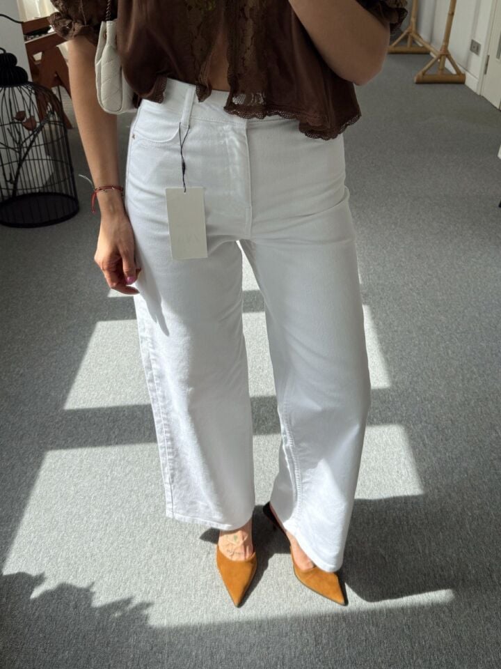 BEYAZ CULOTTE JEAN