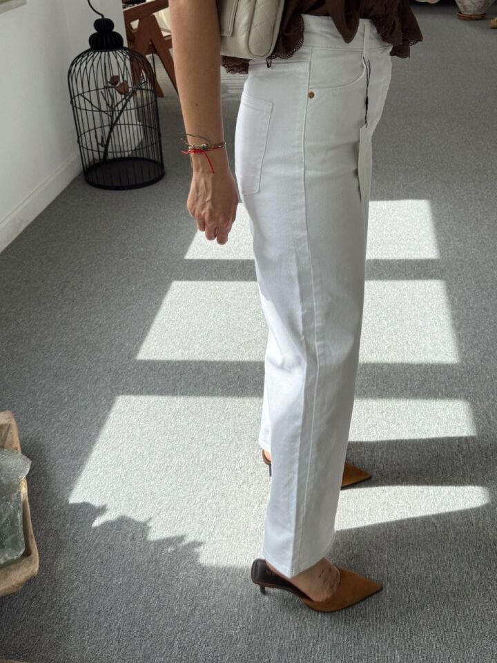 BEYAZ CULOTTE JEAN