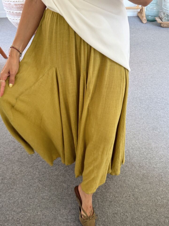 YEŞİL KETEN İTHAL ETEK