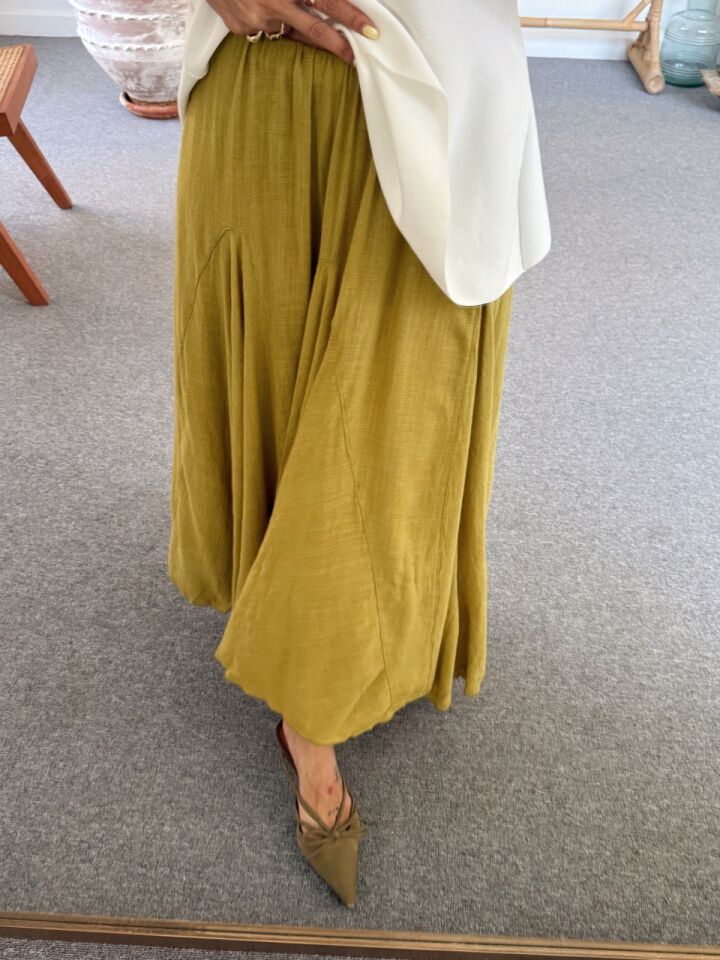 YEŞİL KETEN İTHAL ETEK