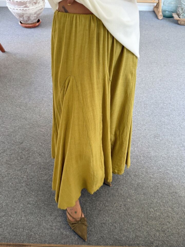 YEŞİL KETEN İTHAL ETEK