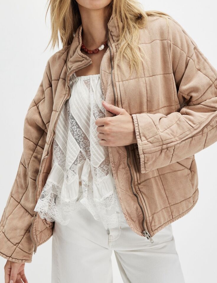 BEJ FERMUARLI İTHAL CEKET