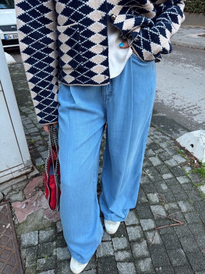 AÇIK MAVİ WIDE LEG JEAN