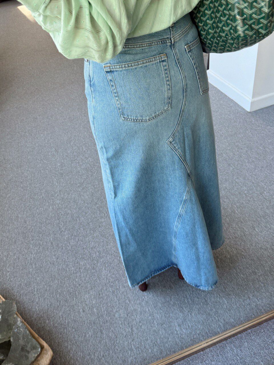 AÇIK MAVİ DENIM ETEK