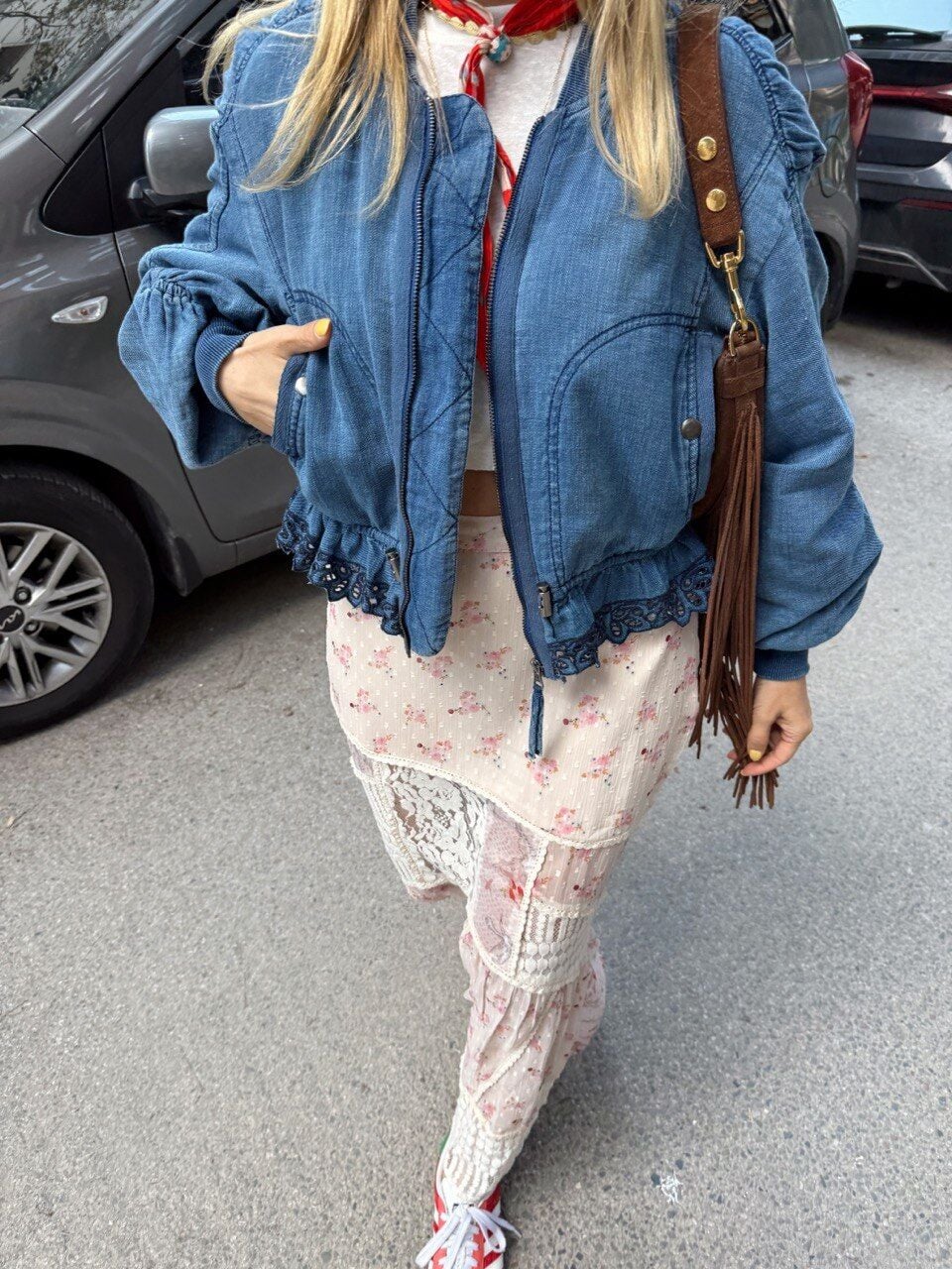 İNDİGO BÜZGÜLÜ İTHAL CEKET