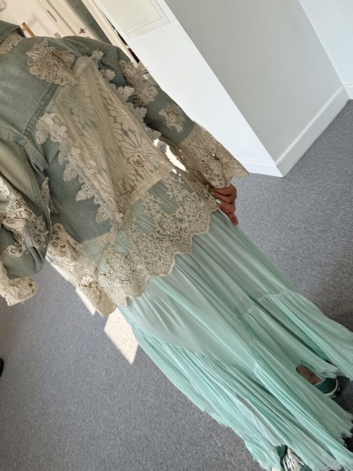 DANTEL DETAY İTHAL CEKET