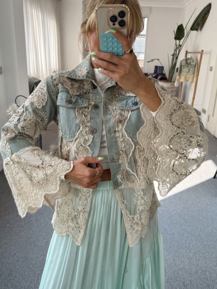 DANTEL DETAY İTHAL CEKET