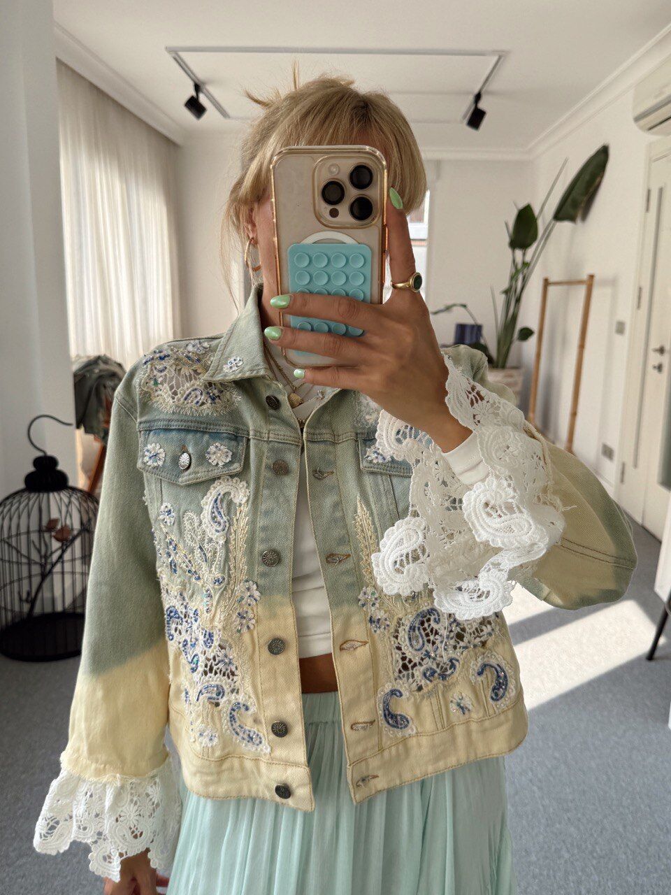 DANTEL KOL DETAY İTHAL CEKET