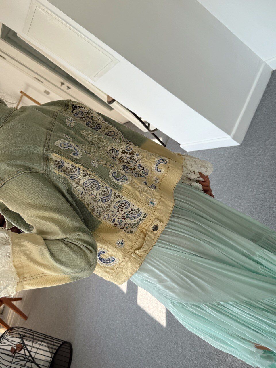 DANTEL KOL DETAY İTHAL CEKET