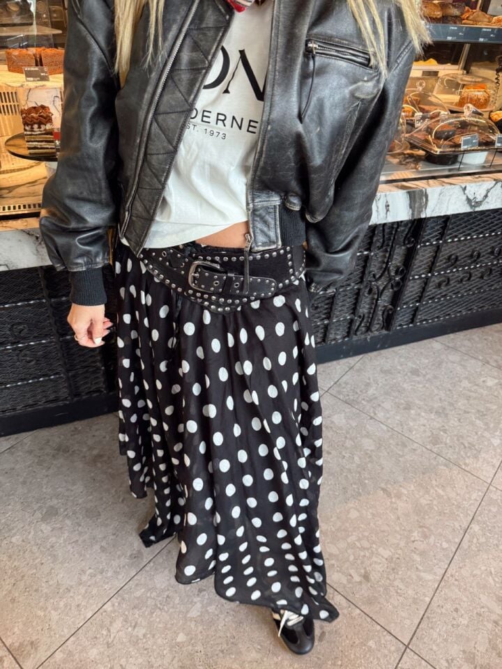 PUANTİYE DESEN ASİMETRİK İTHAL ETEK