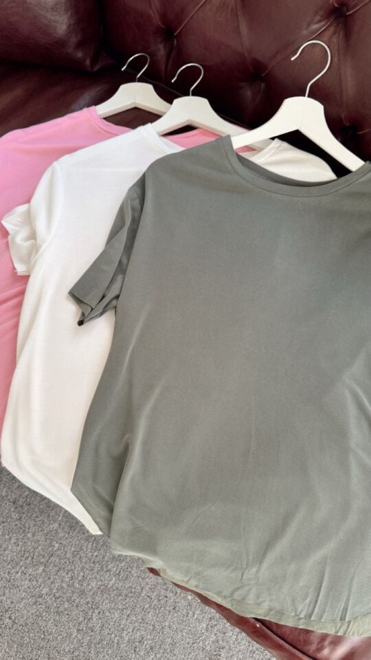 HAKİ MODAL KUMAŞ TSHIRT