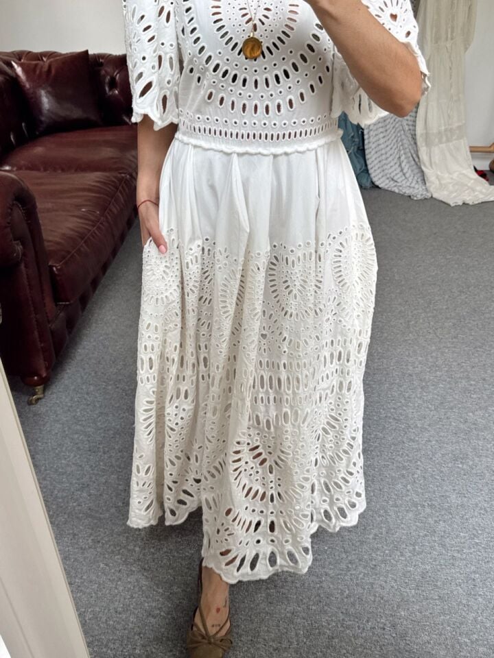 KOL DETAY GÜPÜR İTHAL ELBİSE