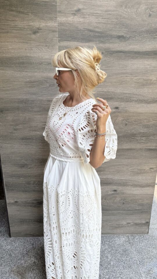 KOL DETAY GÜPÜR İTHAL ELBİSE