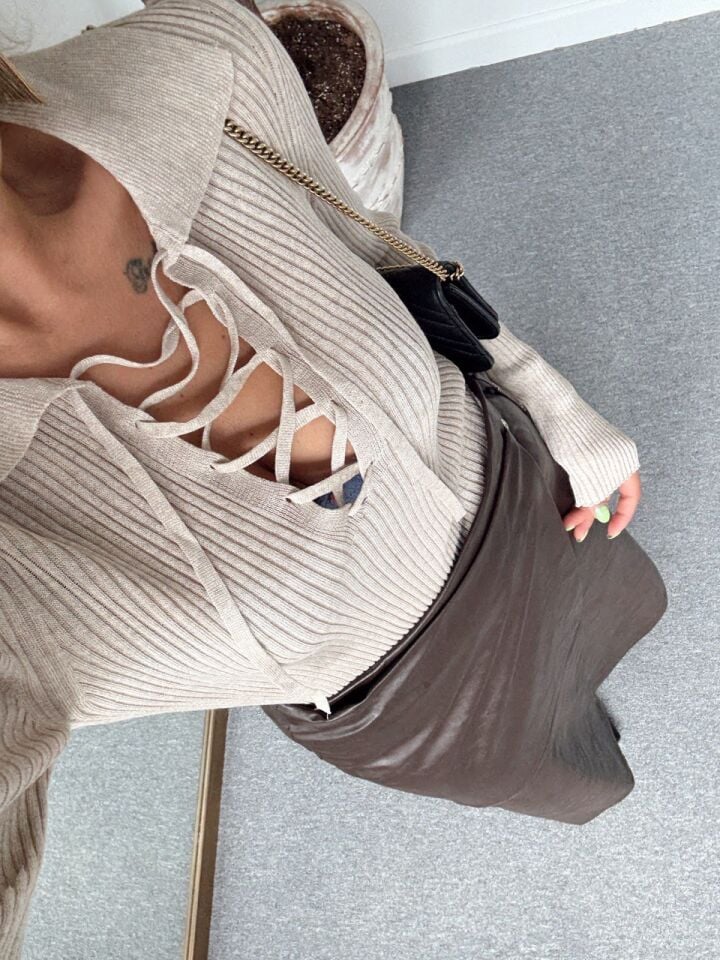 VİZON BAĞCIKLI TRİKO