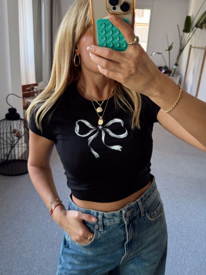 KURDELE BASKILI TSHIRT