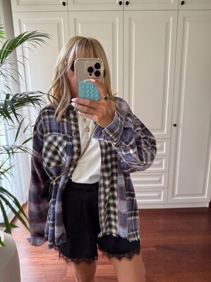 MOR EKOSELİ ODUNCU İTHAL GÖMLEK