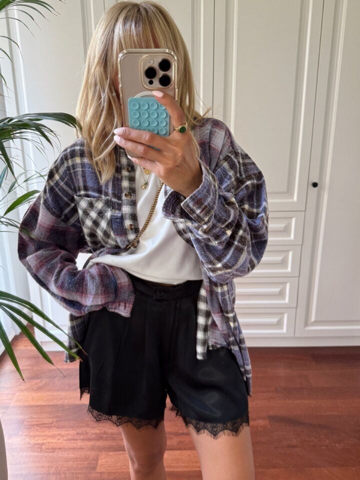 MOR EKOSELİ ODUNCU İTHAL GÖMLEK