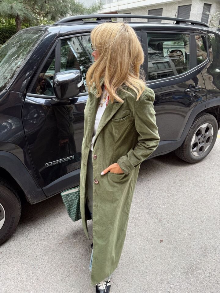 İTHAL KADİFE PALTO