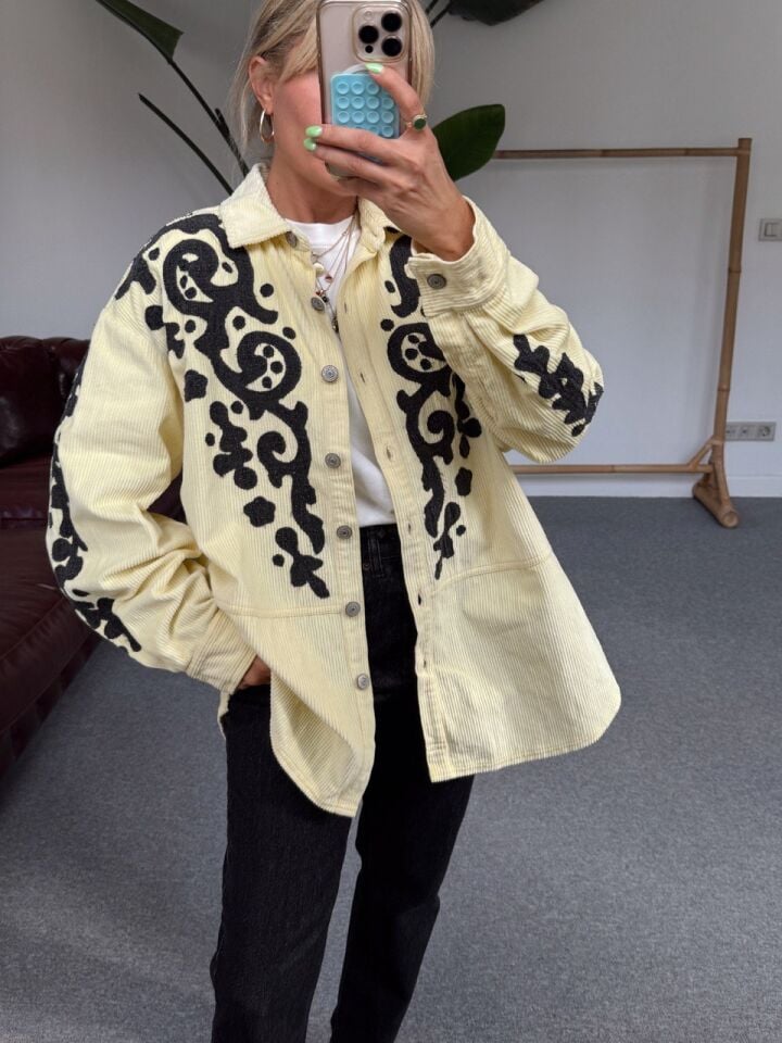 KADİFE İŞLEMELİ İTHAL CEKET