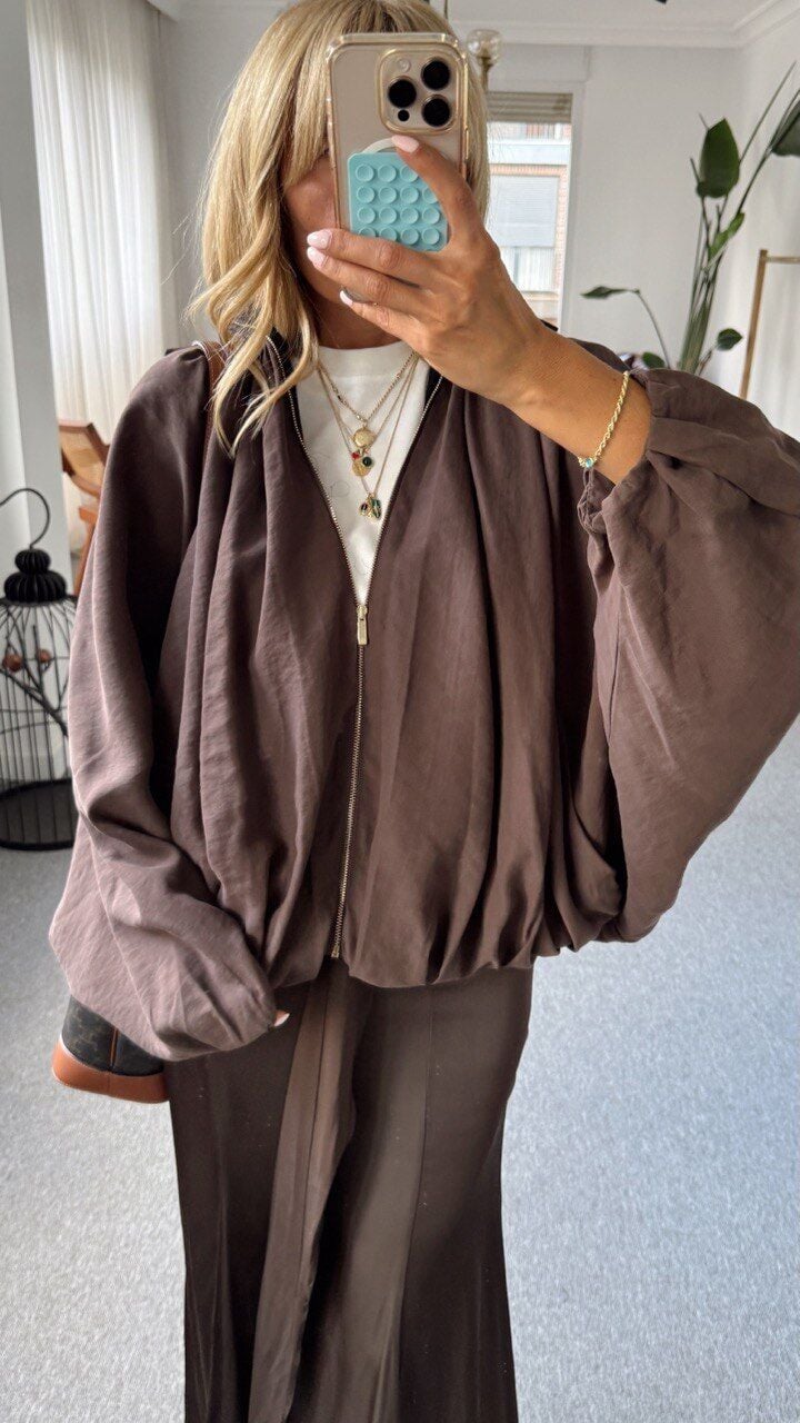 KAHVE YARASA KOL CEKET