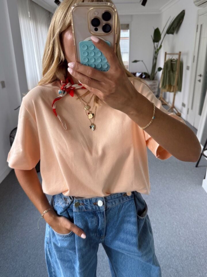 SOMON PAMUKLU BİSİKLET YAKA TSHIRT