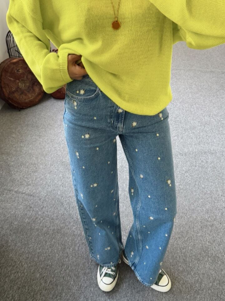 YÜKSEK BEL CROPPED WIDE LEG