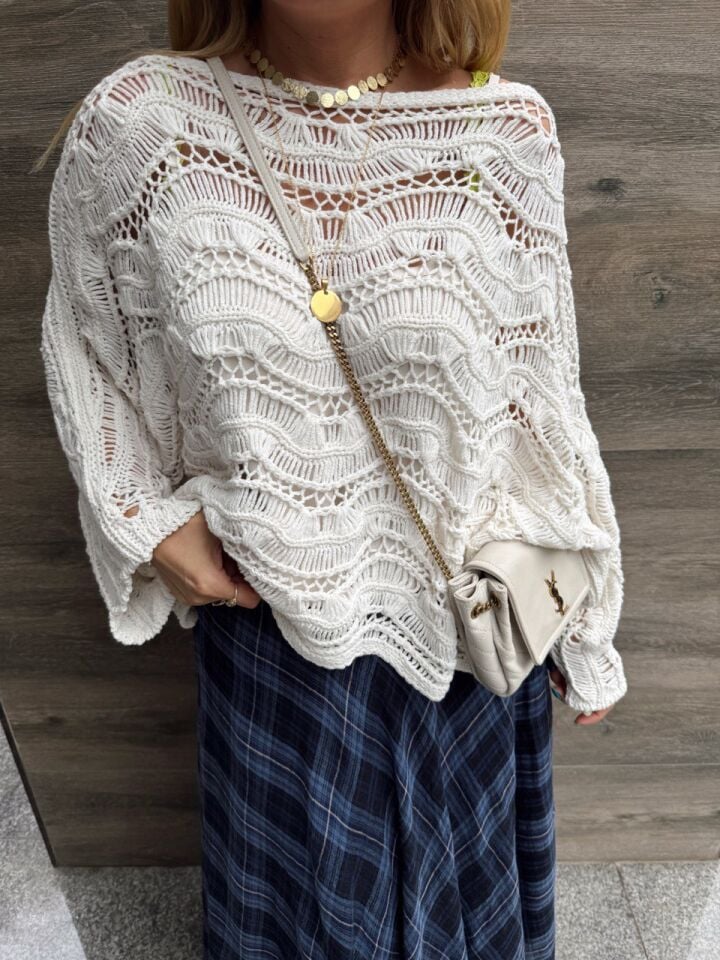 EKRU AJURLU YARASA KOL KAZAK(ÖN SİPARİŞ)