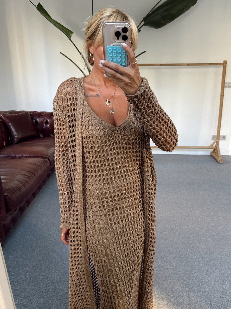 CAMEL SİMLİ UZUN HIRKA