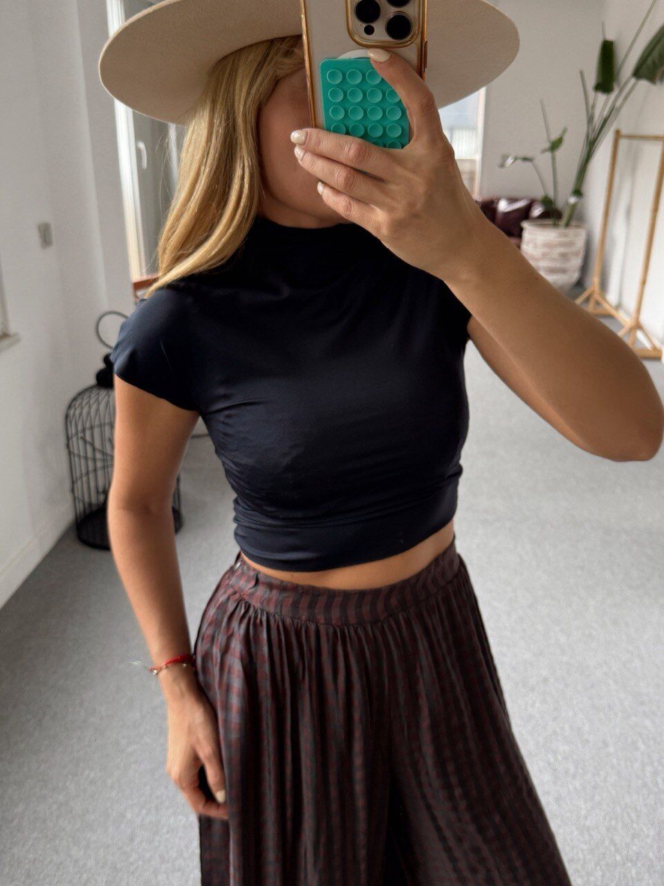 LACİVERT KISA KOL TOP