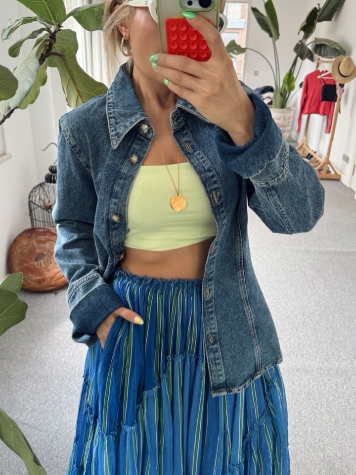 NEON YEŞİL ASKILI TOP