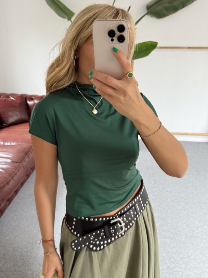 YEŞİL KISA KOL TOP