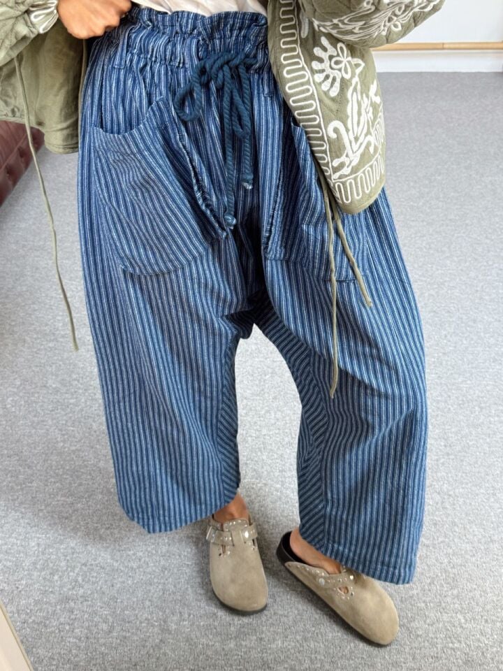 ÇİZGİLİ İTHAL PANTOLON