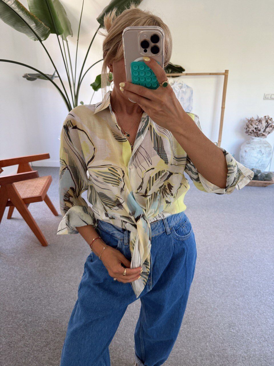 HAWAİİ DESENLİ GÖMLEK