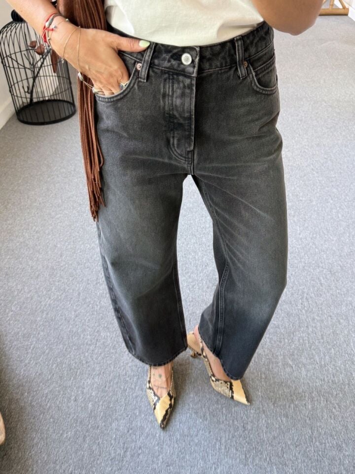 ANTRASİT YIKAMALI JEAN PANTOLON