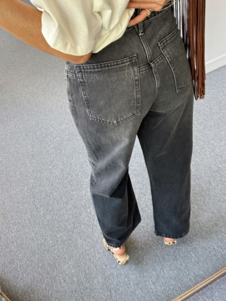 ANTRASİT YIKAMALI JEAN PANTOLON