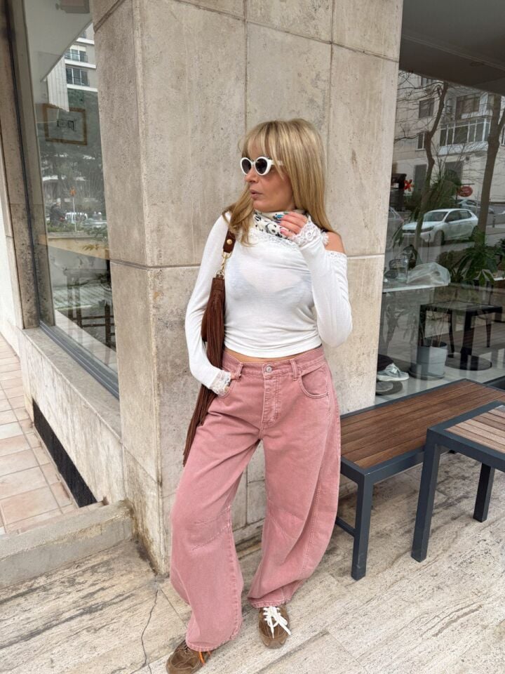 GÜL KURUSU BARREL JEAN