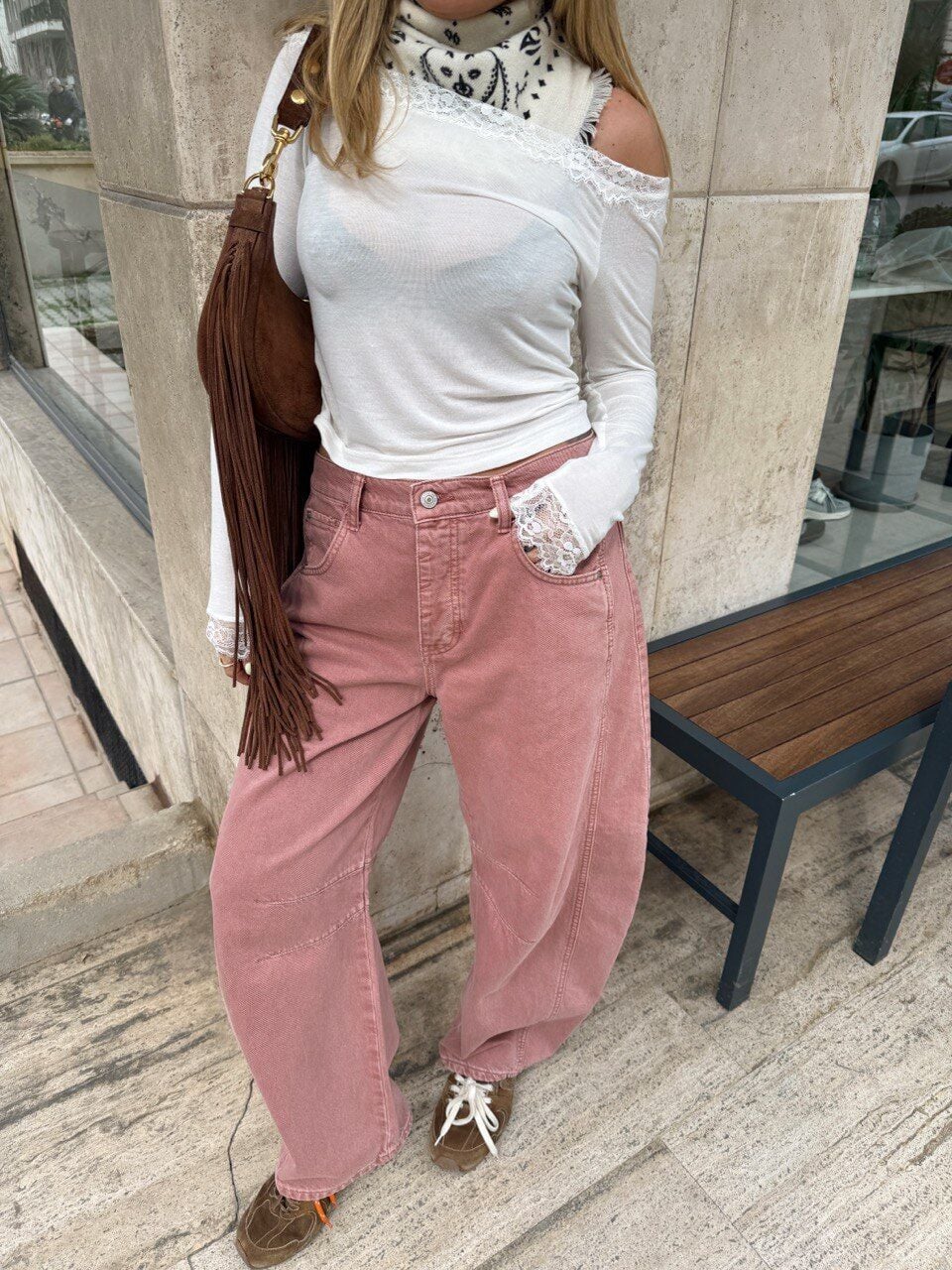 GÜL KURUSU BARREL JEAN