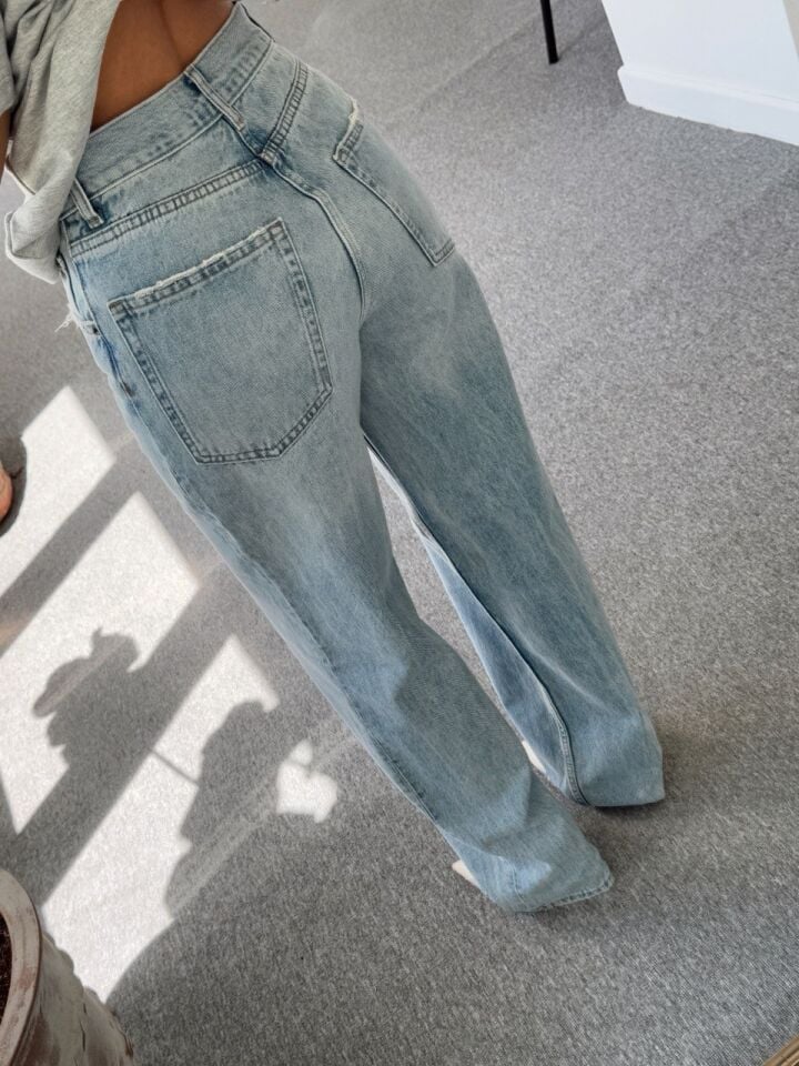 YÜKSEK BEL BAGGY JEAN