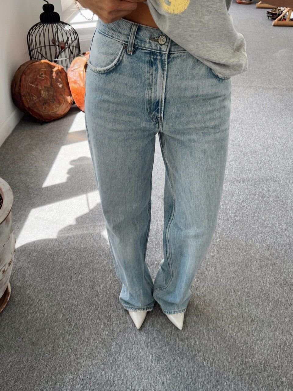 YÜKSEK BEL BAGGY JEAN