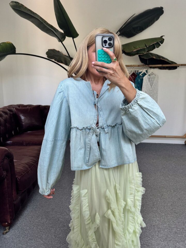 YEŞİL FIRFIR DETAY İTHAL ETEK