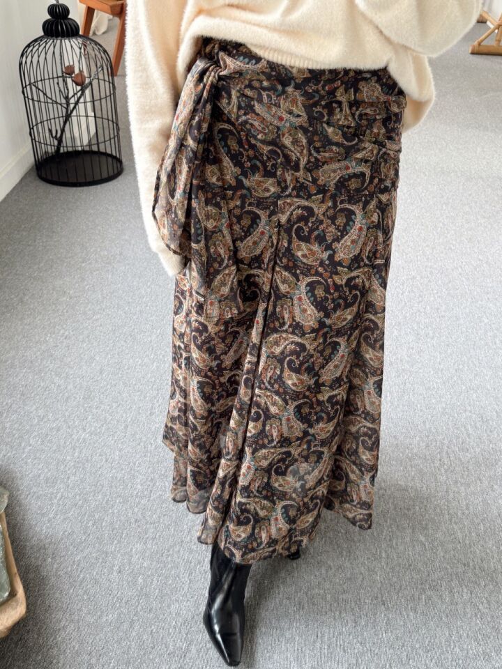 ETNİK DESEN ŞİFON MAXI ETEK