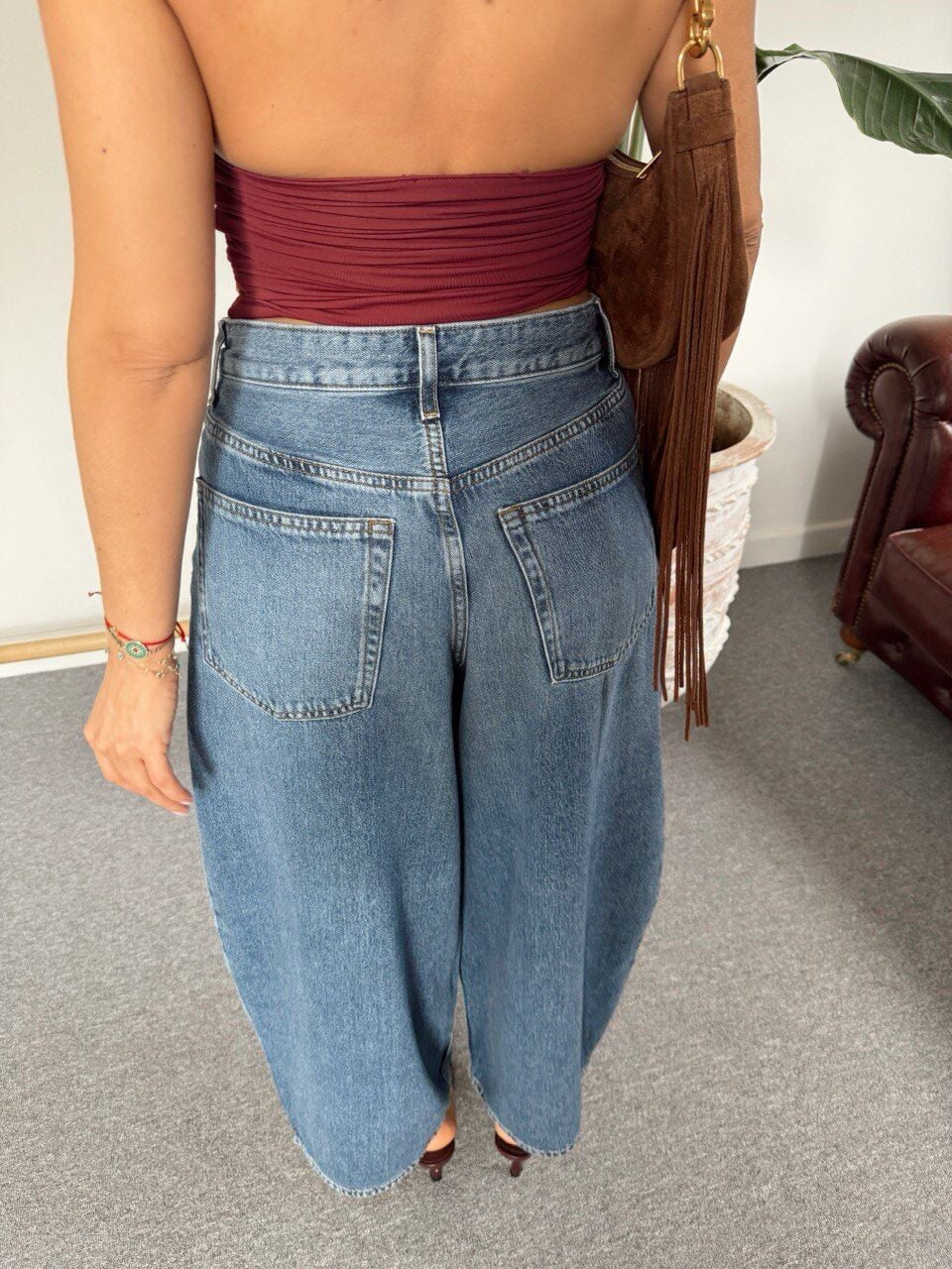 ÖNDEN PENS DETAYLI BARREL JEAN