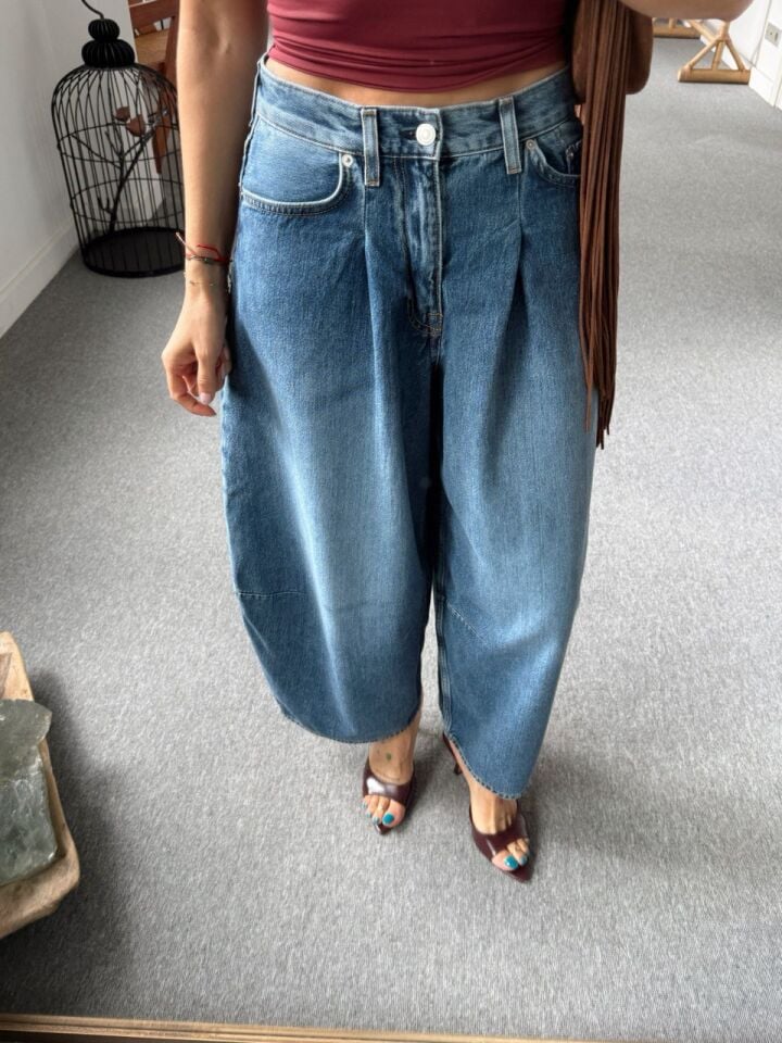 ÖNDEN PENS DETAYLI BARREL JEAN