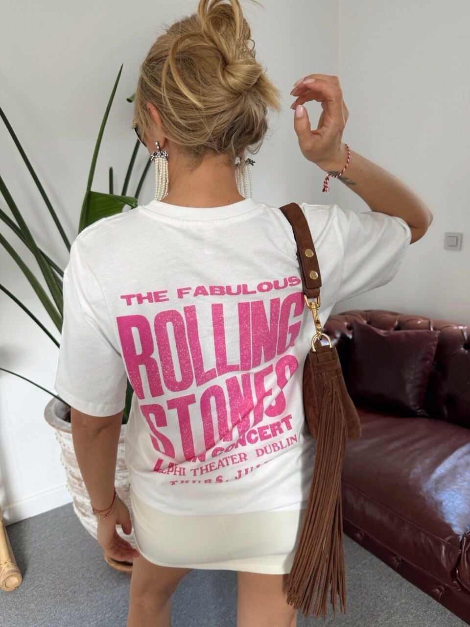 SIRT BASKILI ROLLİNG STONE TSHİRT