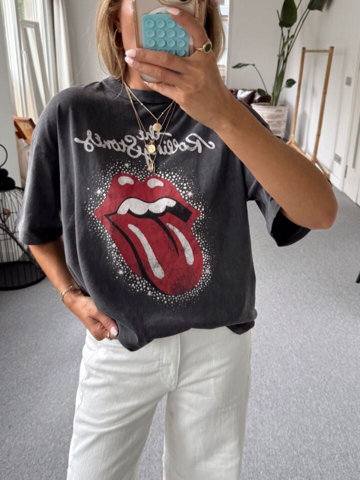 ANTRASİT ROLLING STONE BASIC TSHIRT