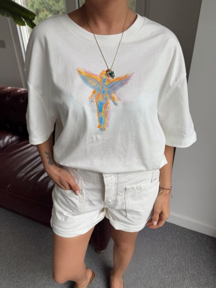 KREM KEMER DÜĞMELİ  DENIM ŞORT